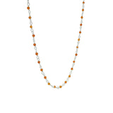 Santa Maria Necklace in 925 Silver and Red Onyx