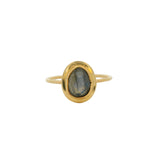 Irregular stone gold ring