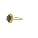 Irregular stone gold ring