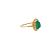 Irregular stone gold ring
