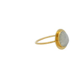 Irregular stone gold ring