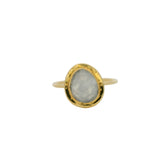 Irregular stone gold ring
