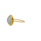 Irregular stone gold ring