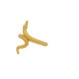 Bague dorée serpent