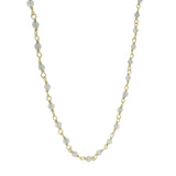 Collier doré rosary en labradorite