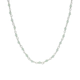 Santa Maria Necklace in 925 Silver and Prehnite