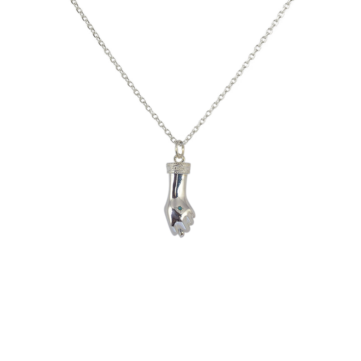 Luckyteam bijoux femme collier argent 925 mano figa