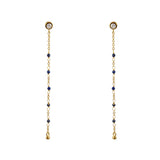 Boucles Santa Maria dorées longues - LAPIS