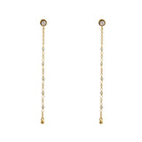 Boucles Santa Maria dorées longues - PERLE