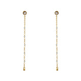 Boucles Santa Maria dorées longues - PIERRE DE LUNE