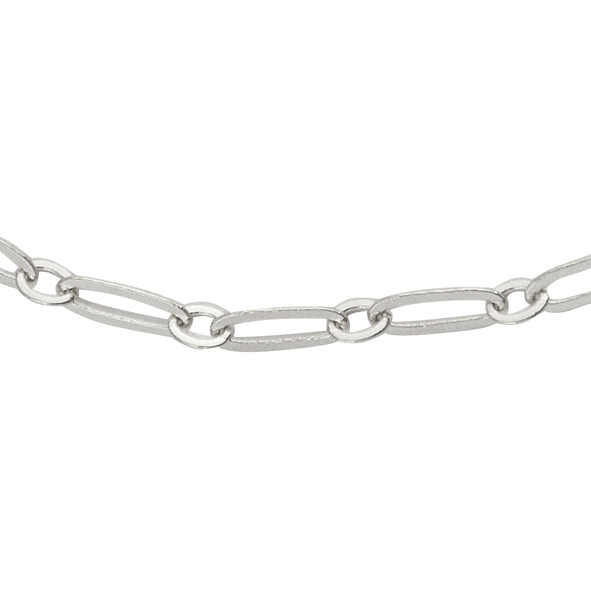 Bracelet de cheville argent 925 maille forçat limée plate