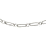 Bracelet de cheville argent 925 maille forçat limée plate