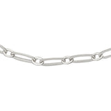 Bracelet de cheville argent 925 maille forçat limée plate