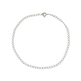 Bracelet de cheville argent 925 maille rombo