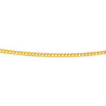 Collier doré maille gourmette limée