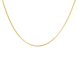 Collier doré maille gourmette limée - 38CM