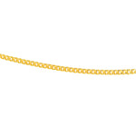 Collier doré maille gourmette limée