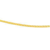 Collier doré maille gourmette limée