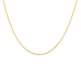 Collier doré forcat limée 1,35 mm - 38CM