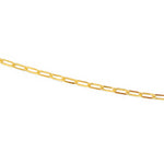 Collier doré maille rectangle