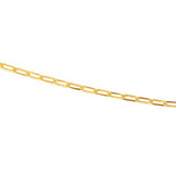 Collier doré maille rectangle