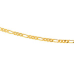 Collier doré figaro alternée