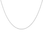 Collier argent maille boule - 42CM