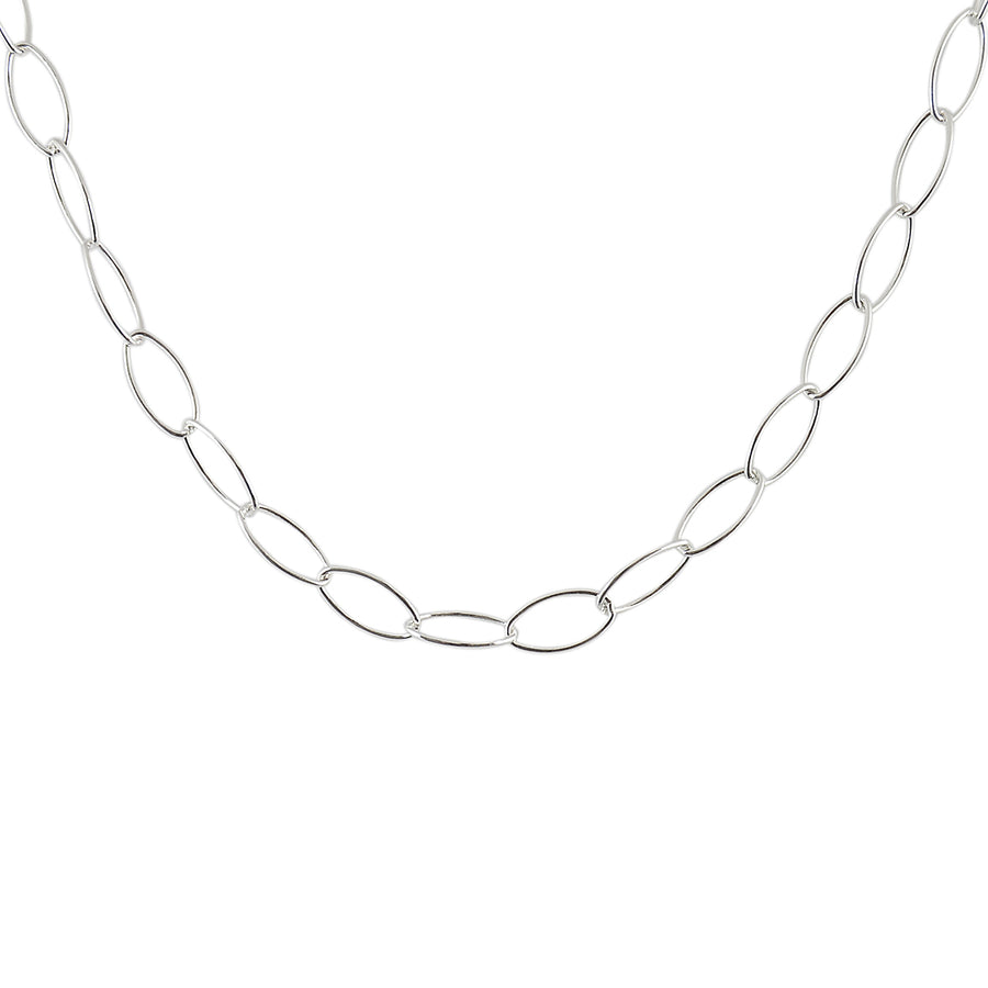 Collier argent maille ovale - 42CM