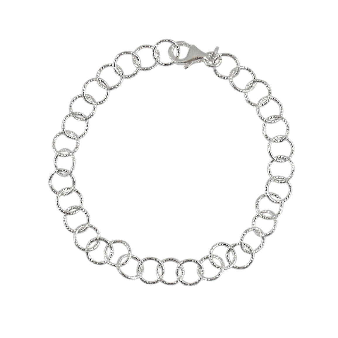 Bracelet argent maille ronde