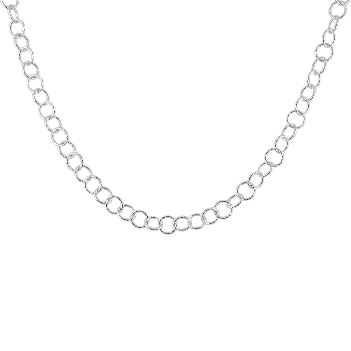 Collier argent maille ronde - 42CM