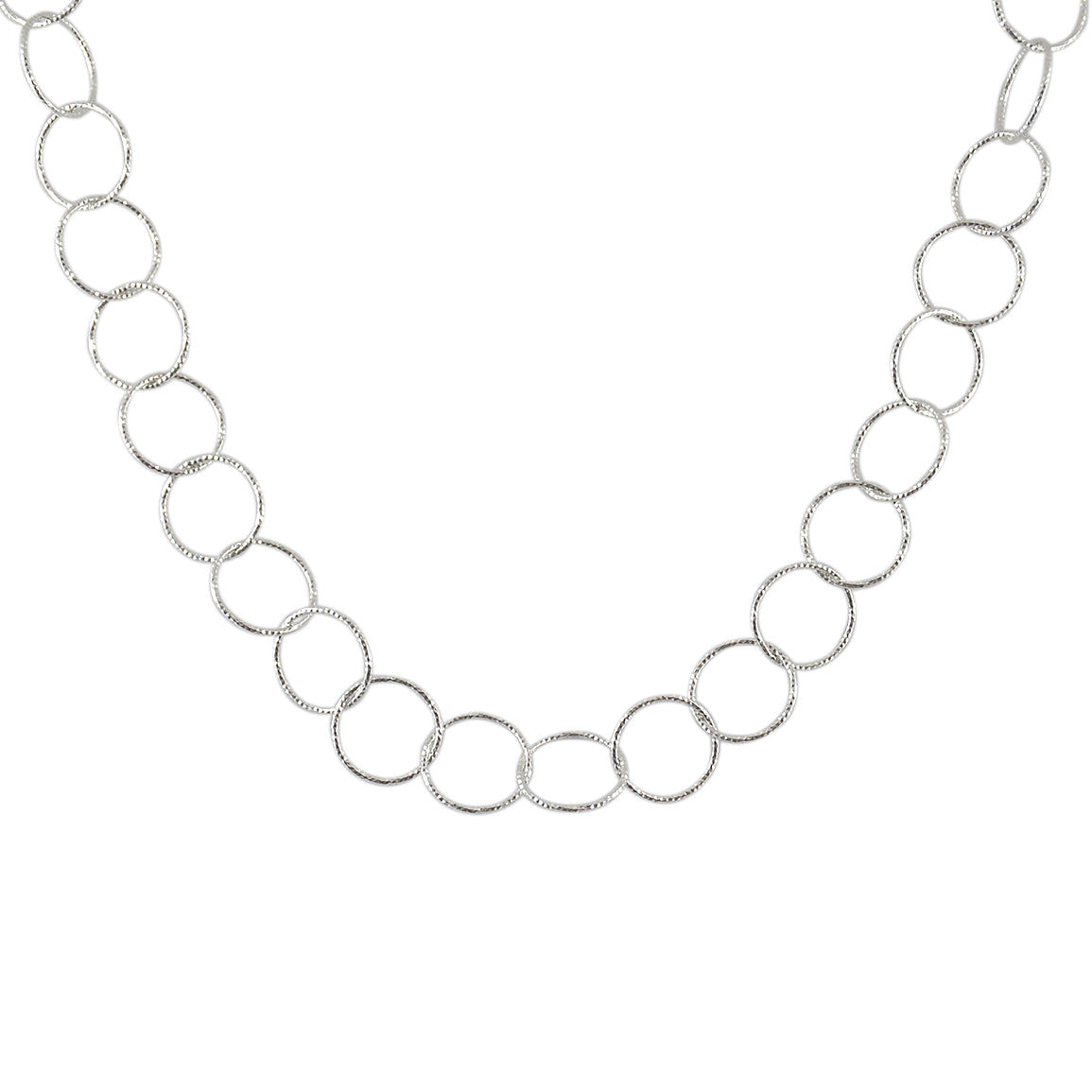 Collier argent maille ronde