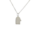 Collier argent 925 main texturée