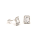 Boucles d’oreilles argent 925 et zircons