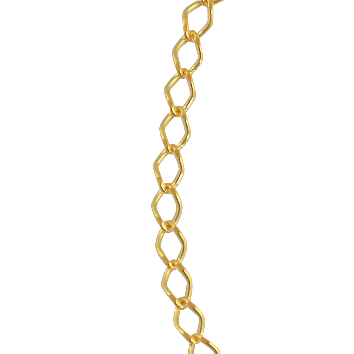 Bracelet de cheville doré maille rombo