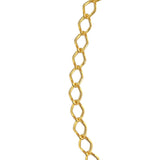 Bracelet de cheville doré maille rombo