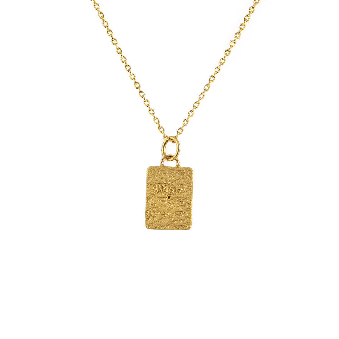 Collier doré etoile de david et zircon