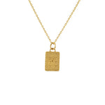 Collier doré etoile de david et zircon