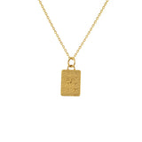 Collier doré etoile de david et zircon