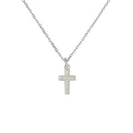 Collier croix argent 925 texturée