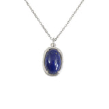 Collier argent 925 scarabée lapis