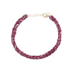 Bracelet tressé coloré - VIOLET & ARGENTÉ