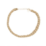 Bracelet tressé coloré - BEIGE