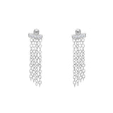 Boucles d’oreilles argent 925 et zircons blancs
