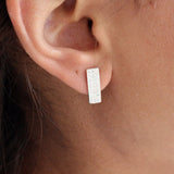Boucles d’oreilles argent 925 et zircons - Boucles