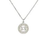 Collier argent 925 chiffre 13
