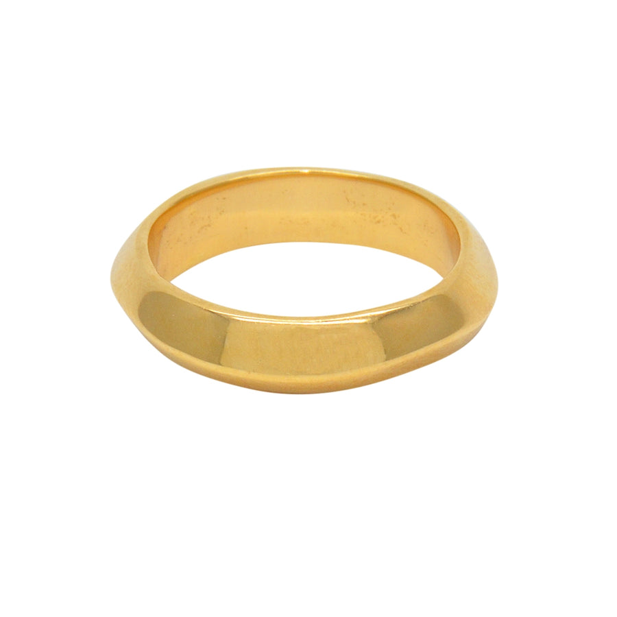 Bague anneau doré à l’or fin 18k - Bagues
