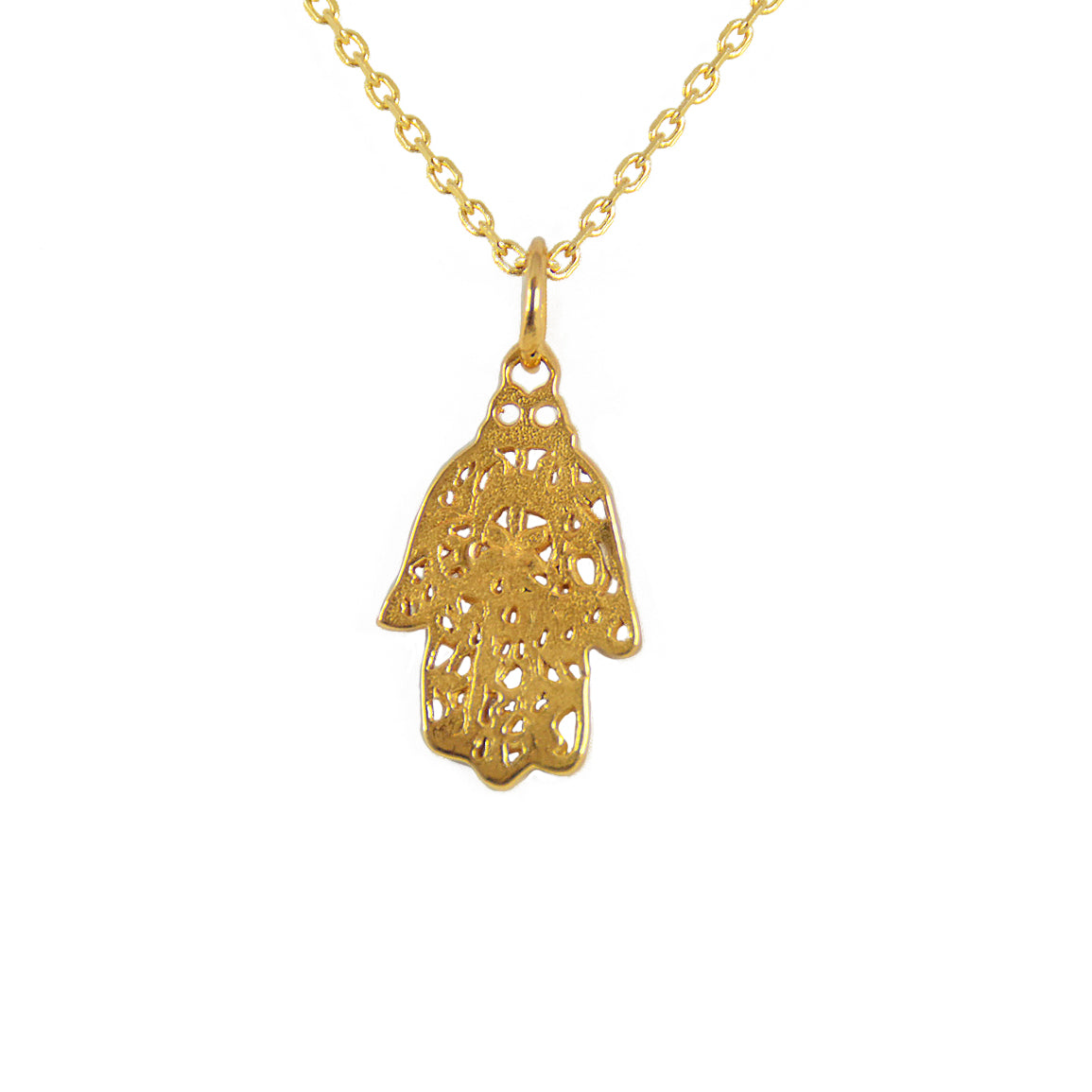 Collier main de fatma dorée