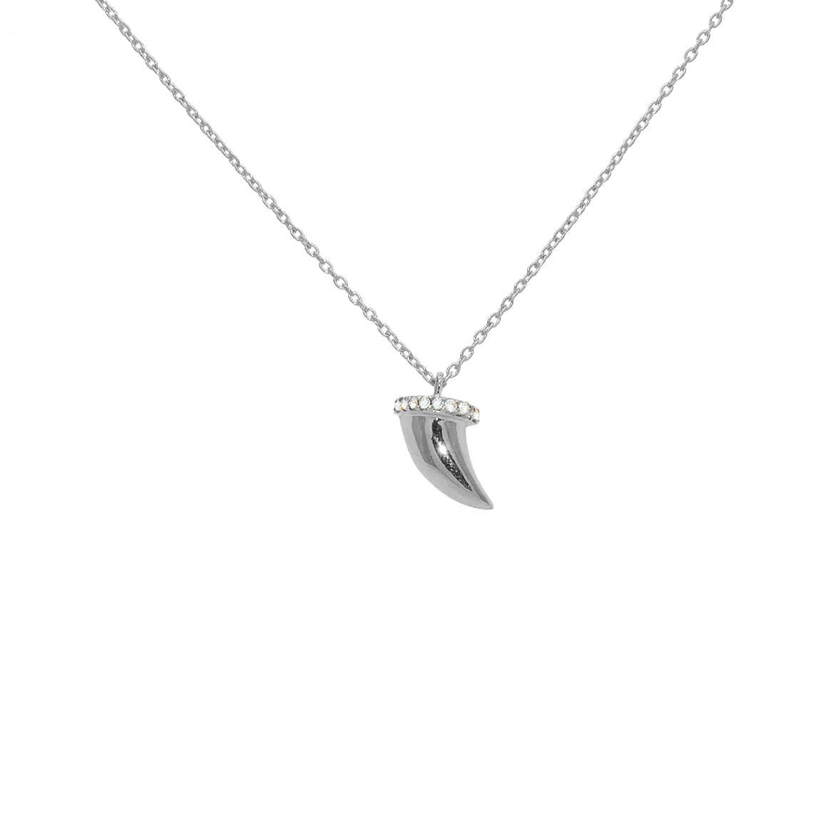 Collier argent 925 et zircons blancs