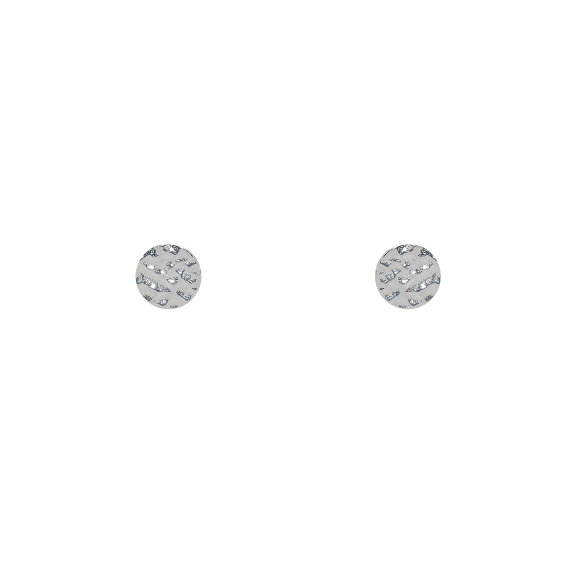 Boucles d’oreilles argent 925 martelées - Boucles d’oreilles