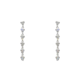Boucles d’oreilles en argent 925 et zircons - Boucles